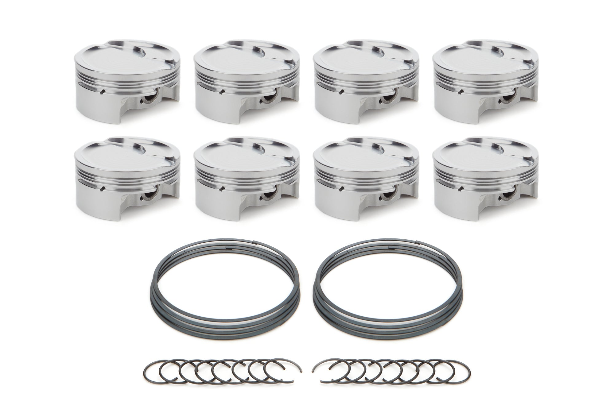 RaceTec AutoTec Dished Forged Piston - 4.075 in Bore - GM LS-Series (Set of 8) 1001714