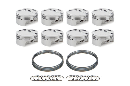 RaceTec AutoTec Dished Forged Piston - 4.075 in Bore - GM LS-Series (Set of 8) 1001714