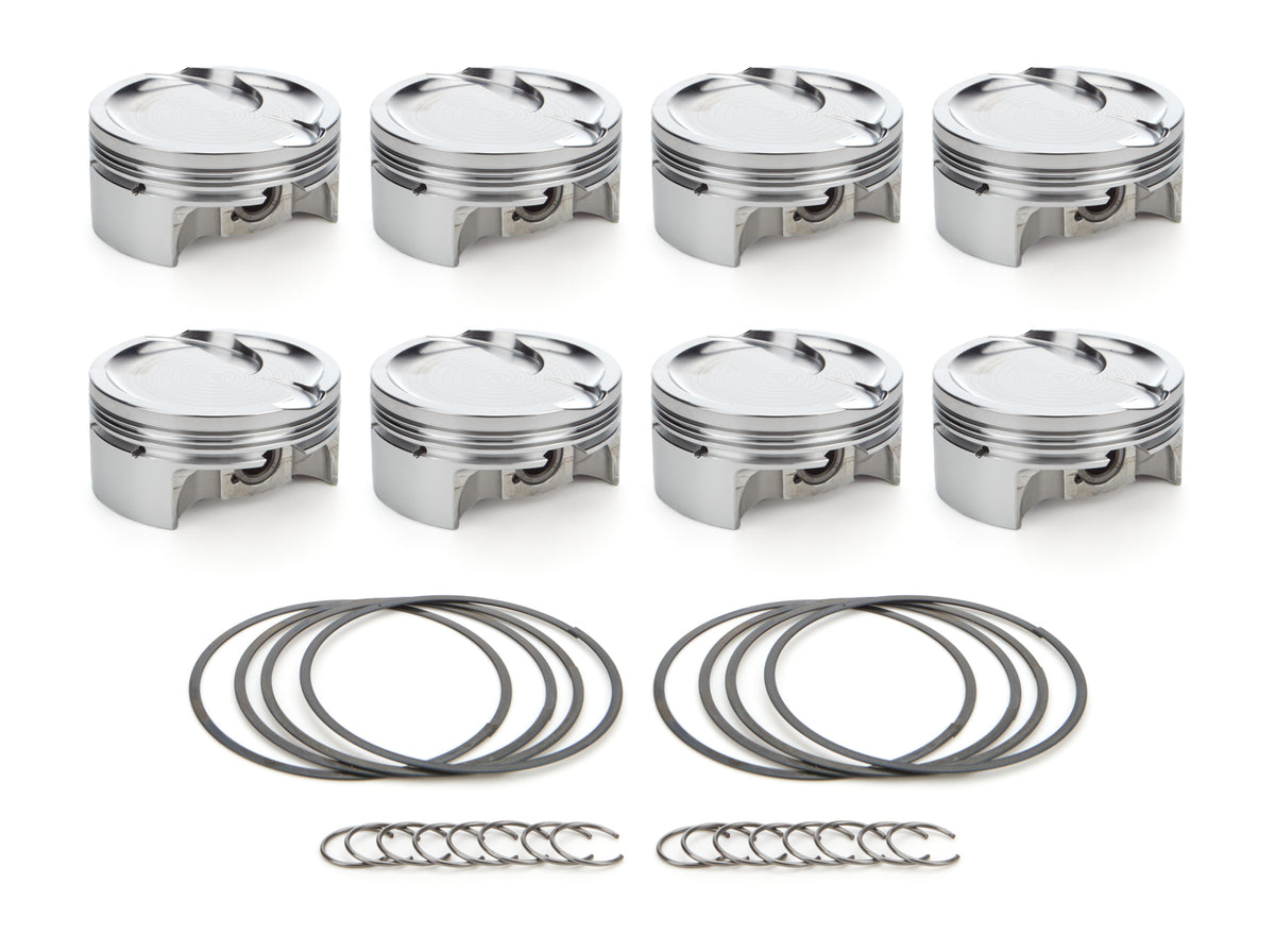 RaceTec AutoTec Dished Forged Piston - 4.125 in Bore - GM LS-Series (Set of 8) 1001715