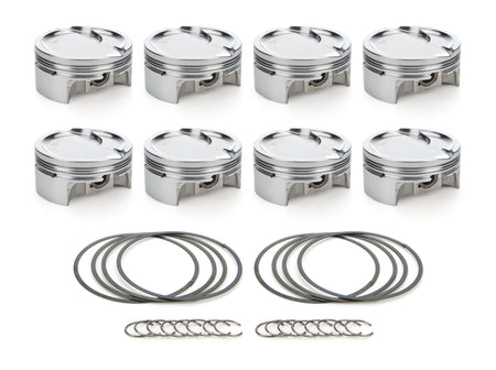 RaceTec AutoTec Dished Forged Piston - 4.125 in Bore - GM LS-Series (Set of 8) 1001715