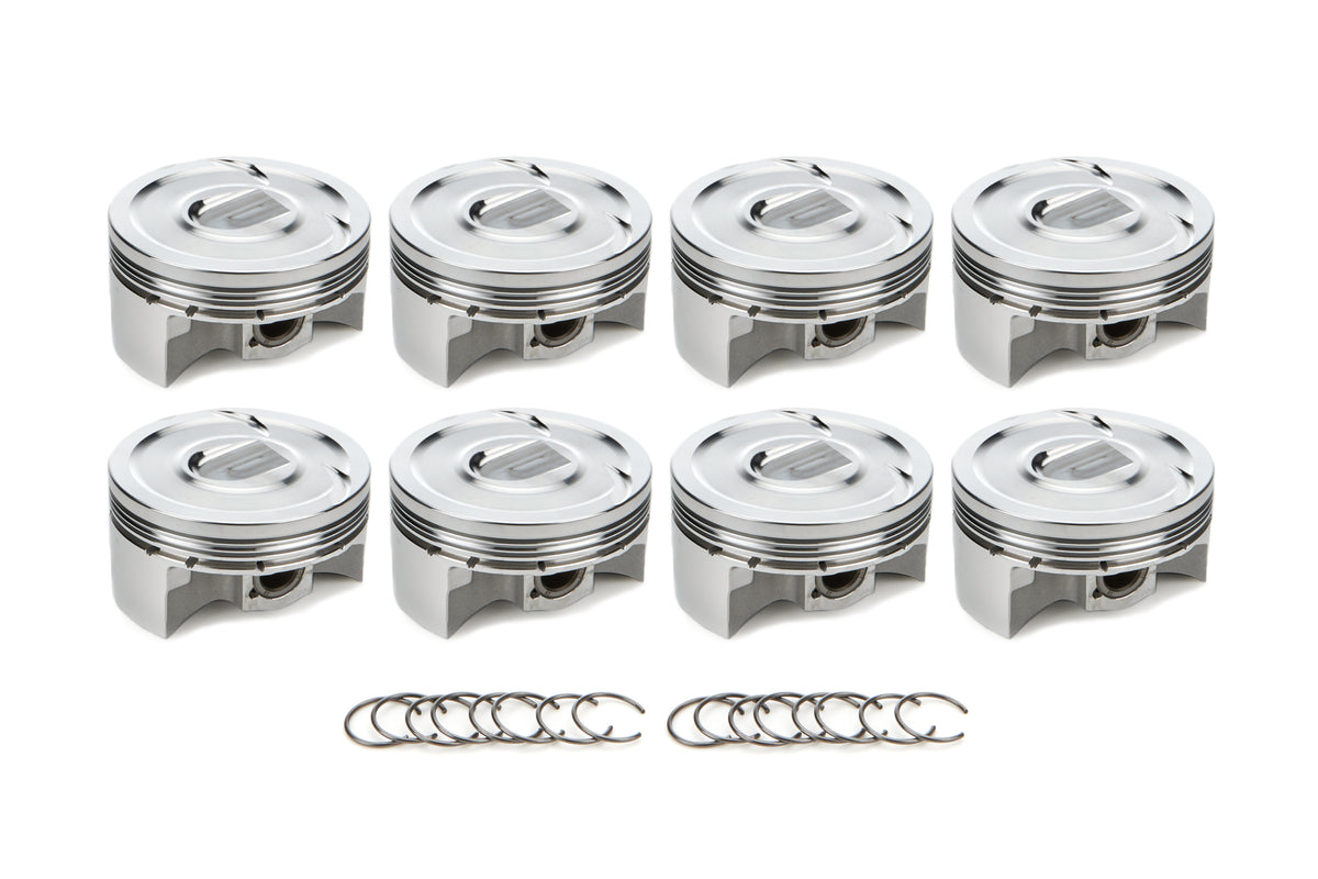 RaceTec AutoTec Flat Top Forged Piston - 4.070 in Bore - GM LT-Series (Set of 8)