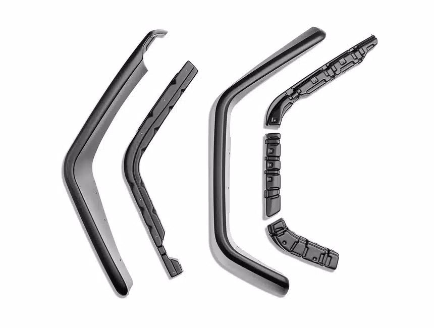 Rugged Ridge Max Terrain Fender Flare - Flat Style - Front / Rear - Black - Jeep Wrangler JK 2007-18