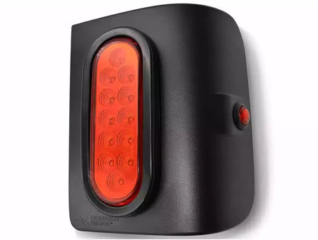 Rugged Ridge Flush Mount LED Tail Light - Red - Black Housing - Jeep Wrangler JL 2018-23