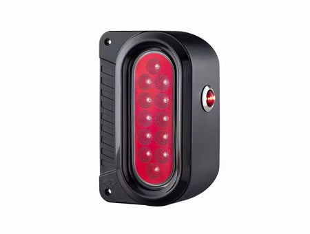 Rugged Ridge Flush Mount LED Tail Light - Red - Black Housing - Jeep Wrangler JK 2007-18