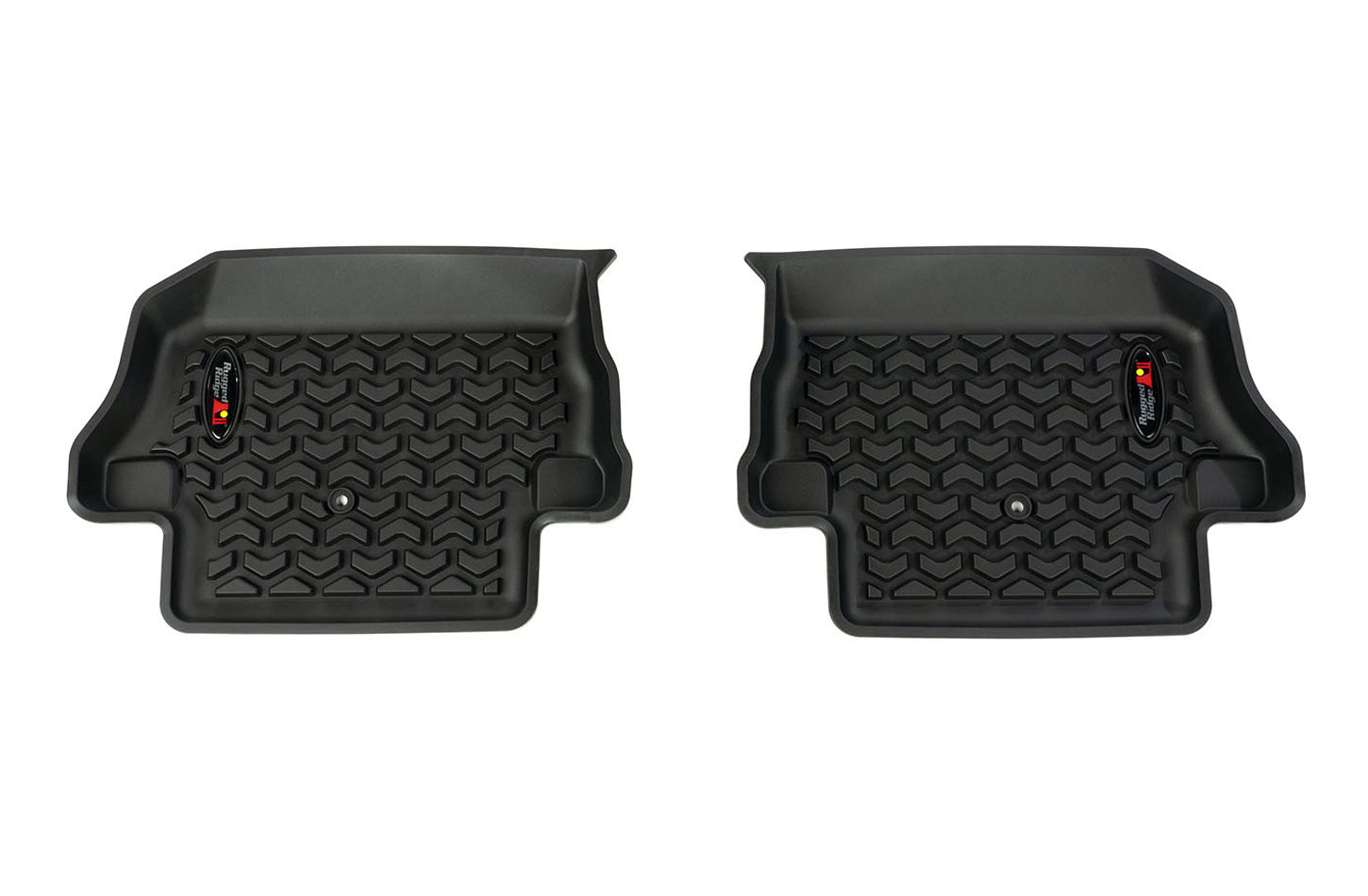 Rugged Ridge All Terrain Floor Liner - 2nd Row - Two Piece - Plastic - Black - Jeep Wrangler JL 2018-19 (Pair)