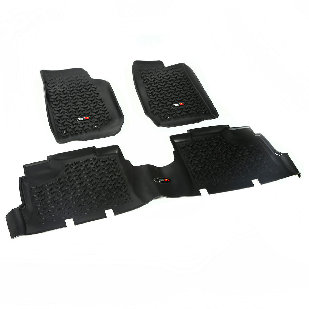 Rugged Ridge Floor Liner Kit Black 4 Door 07-18 Jeep Wrangler