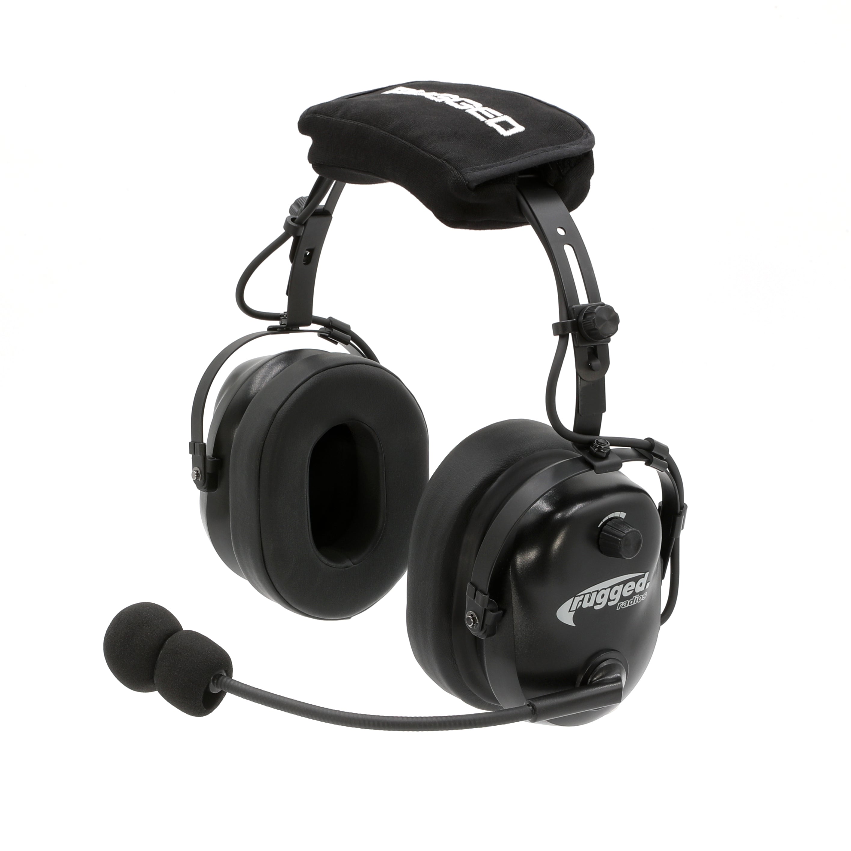Rugged Radios Bluetooth Headset for Cell Phones - 2-Way Radio Compatible - Over The Head RW-H32