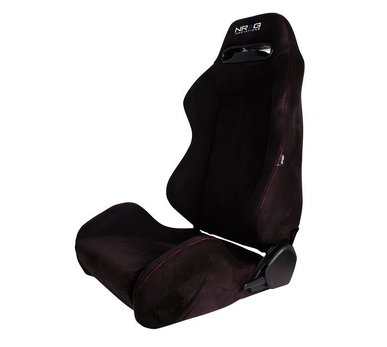 NRG Innovations Type R Seat - Suede - Black