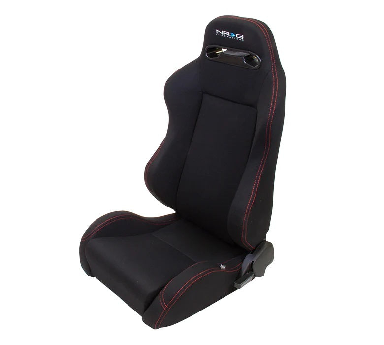NRG Innovations Type R Seat - Cloth - Black