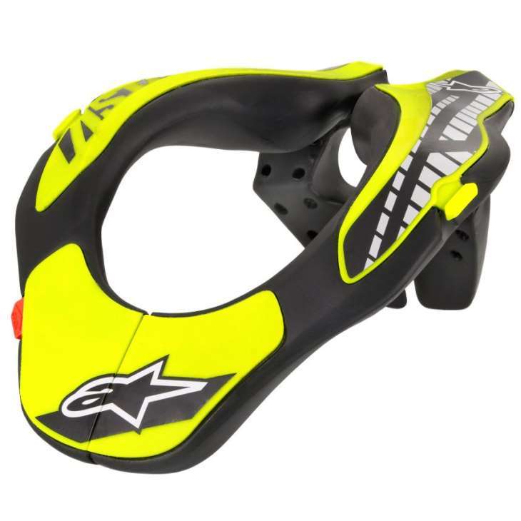 Alpinestars Moto Neck Support - Black / Yellow - Youth