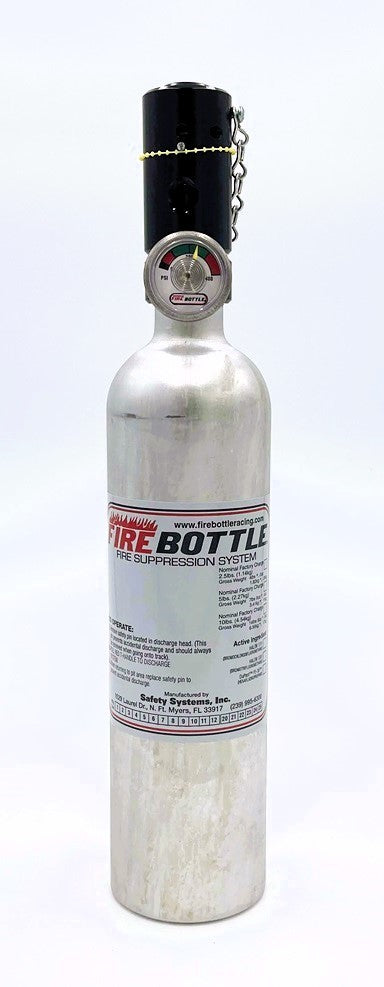 Firebottle RC Manual Fire Suppression System - Novec 1230 - 2.5 lb Bottle - Pull Cable