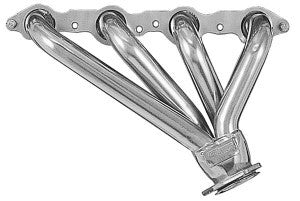 Sanderson Shorty Headers - 1.5 in Primary - 2.5 in Collector - Silver Ceramic - GM LS-Series (Pair)