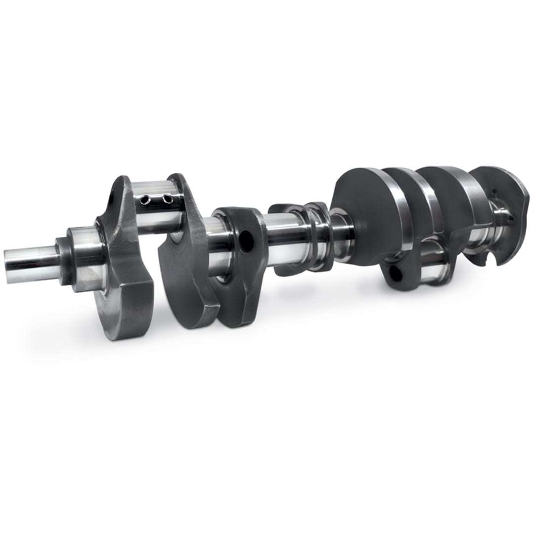 Scat Pro Stock 9000 Series Crankshaft - 3.750 in Stroke - External Balance - Cast Iron - 1-Piece Seal - Small Block Chevy