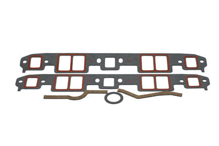 SCE Intake Manifold Gasket - 0.062 in Thick - 1.2 x 2.01 in Rectangular Port - Small Block Chevy (Pair)
