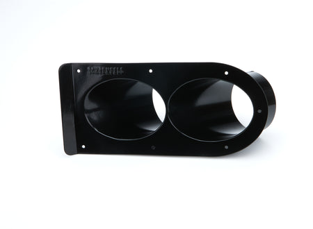 Schoenfeld Tail Pipe Saver Exhaust Shield - 3-1/2 in Diameter - Dual 45 Degree Outlet - Black