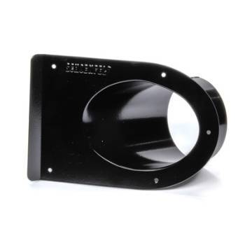 Schoenfeld Tail Pipe Saver Exhaust Shield - 3-1/2 in Diameter - Single 45 Degree Outlet - Black