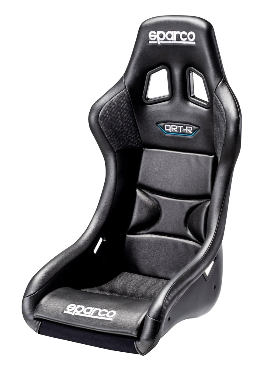 Sparco QRT-R Fiberglass Composite Seat - Vinyl - Black
