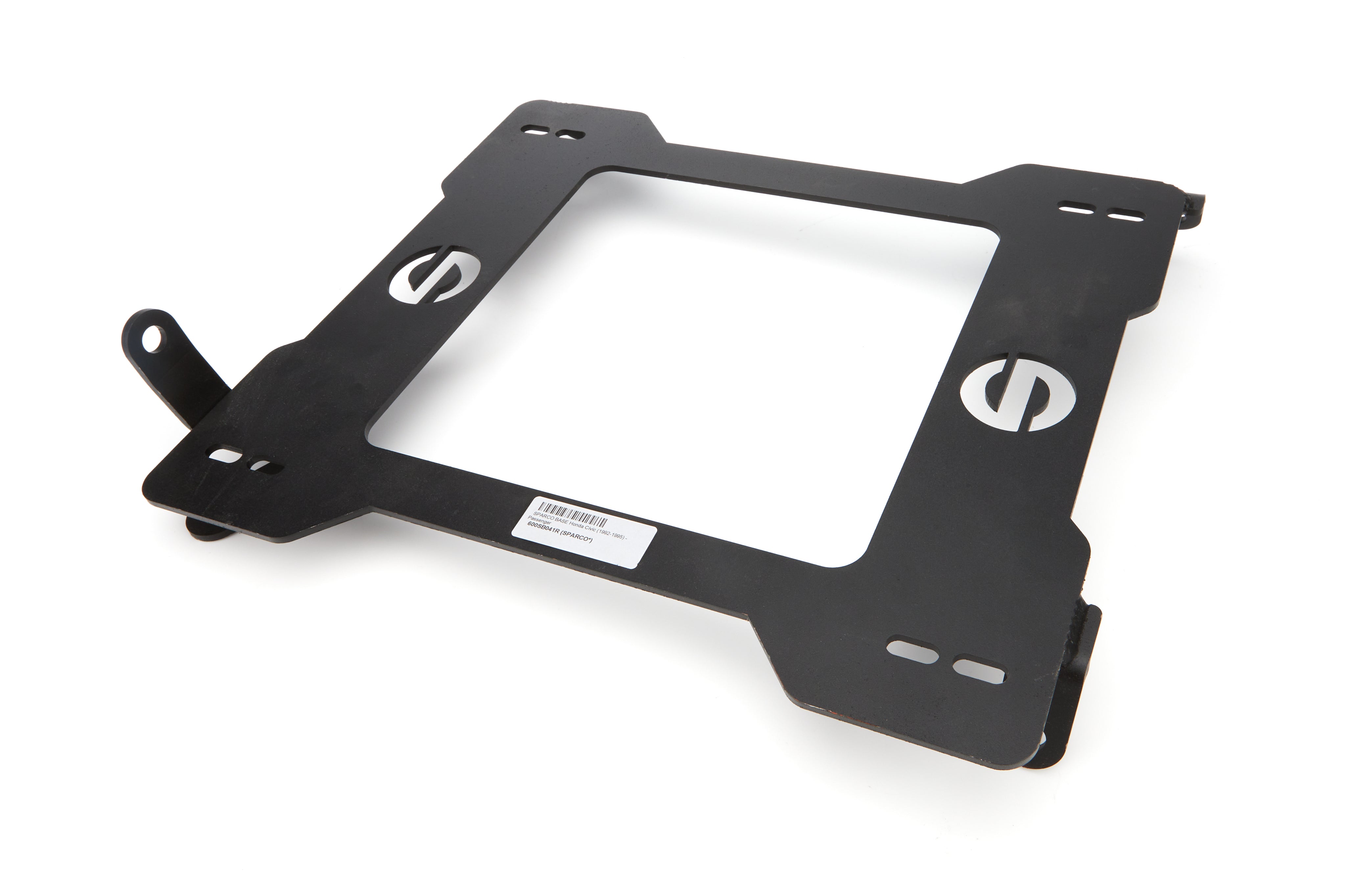 Sparco 600 Series Seat Adapter Bracket - Passenger Side - Black - Honda Civic 1992-95