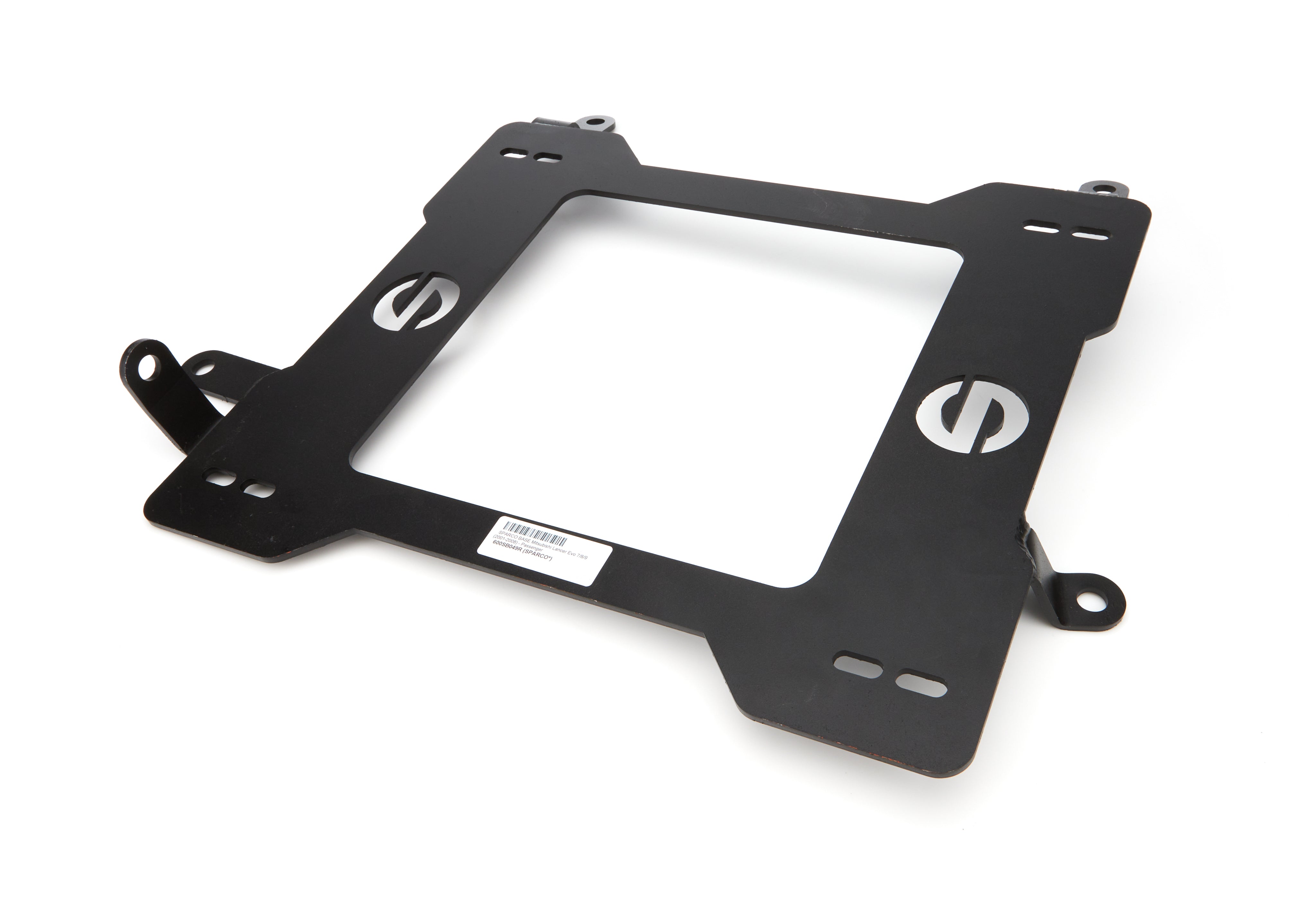Sparco 600 Series Seat Adapter Bracket - Passenger Side - Black - Mitsubishi Lancer Evolution 2001-07