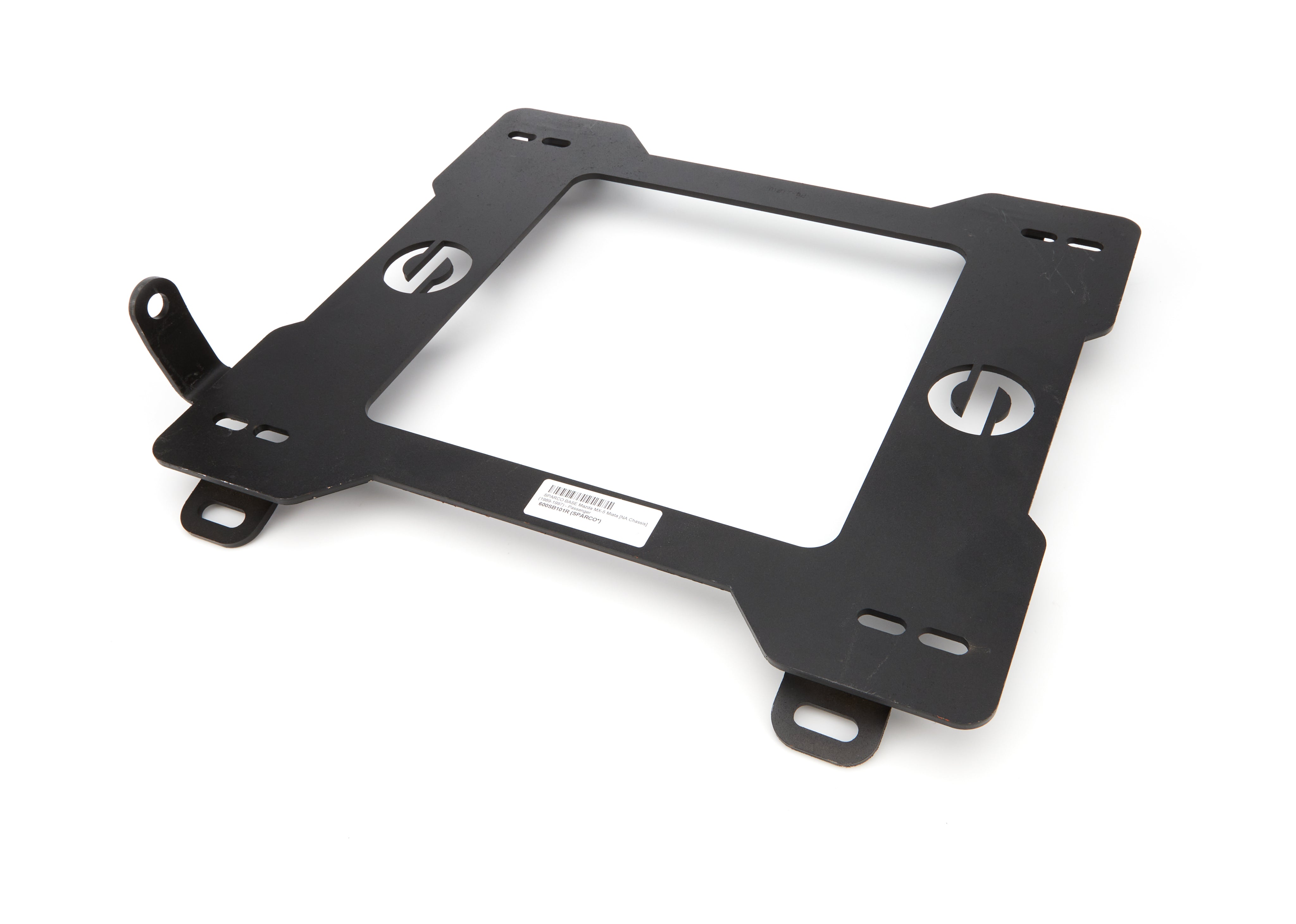 Sparco 600 Series Seat Adapter Bracket - Passenger Side - Black - Mazda Miata 1989-97 600SB101R
