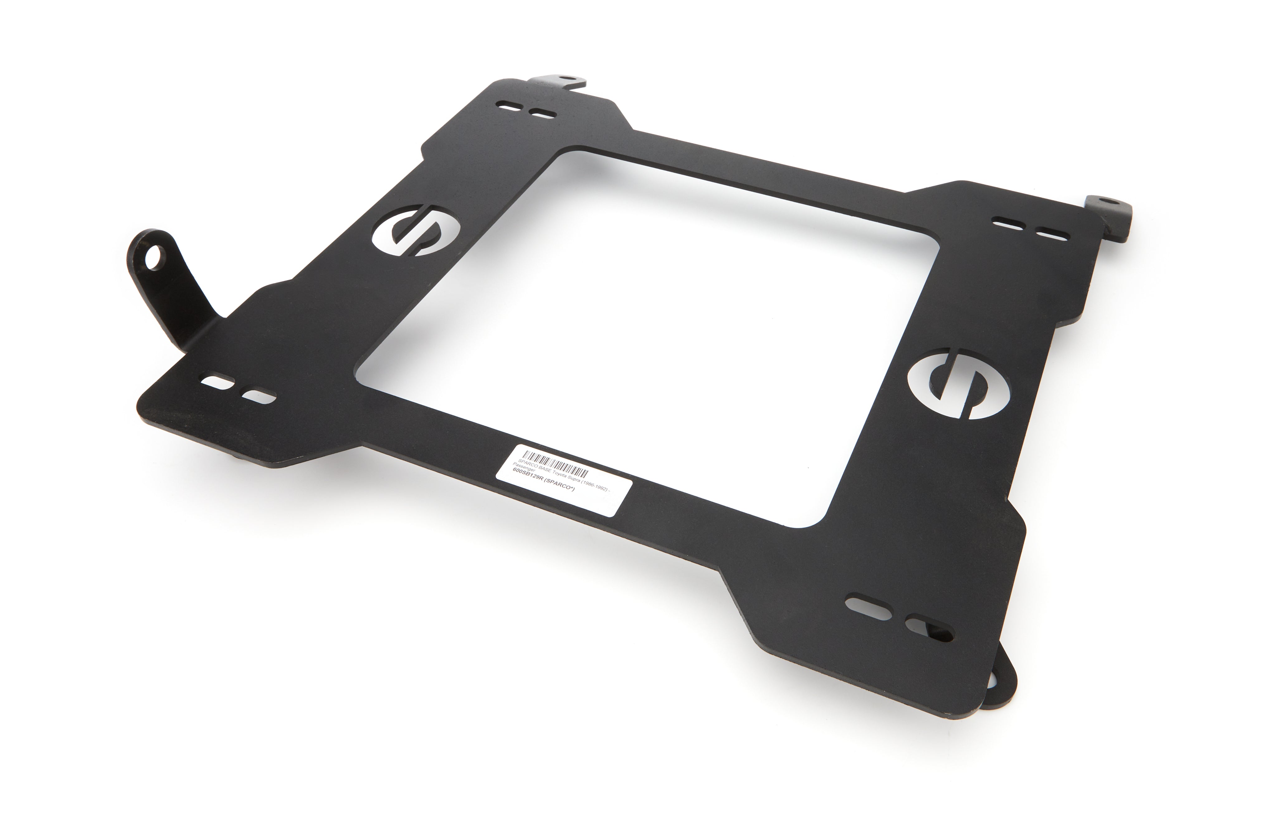 Sparco 600 Series Seat Adapter Bracket - Passenger Side - Black - Toyota Supra 1986-92