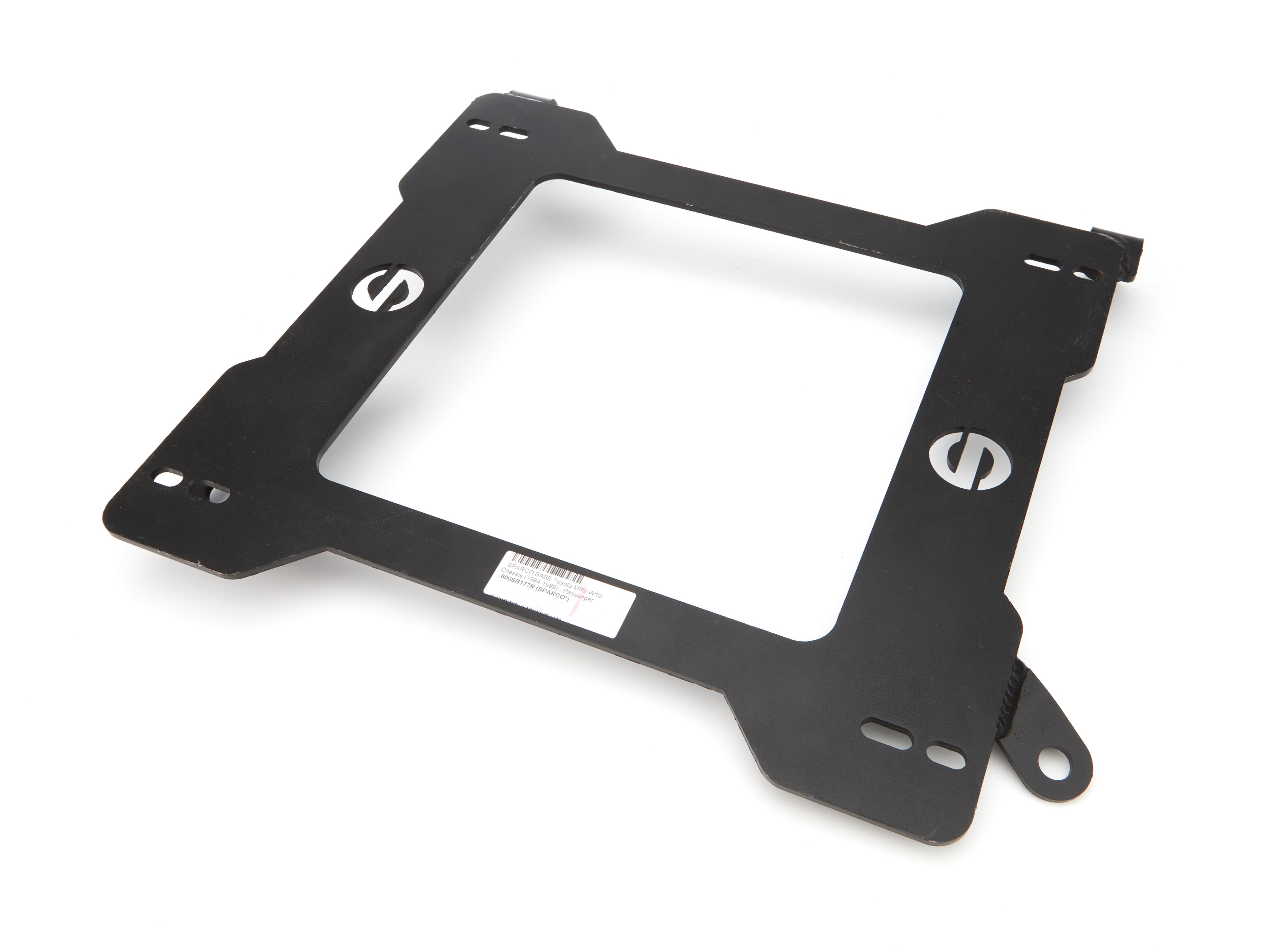 Sparco 600 Series Seat Adapter Bracket - Passenger Side - Black - Toyota MR2 1984-89