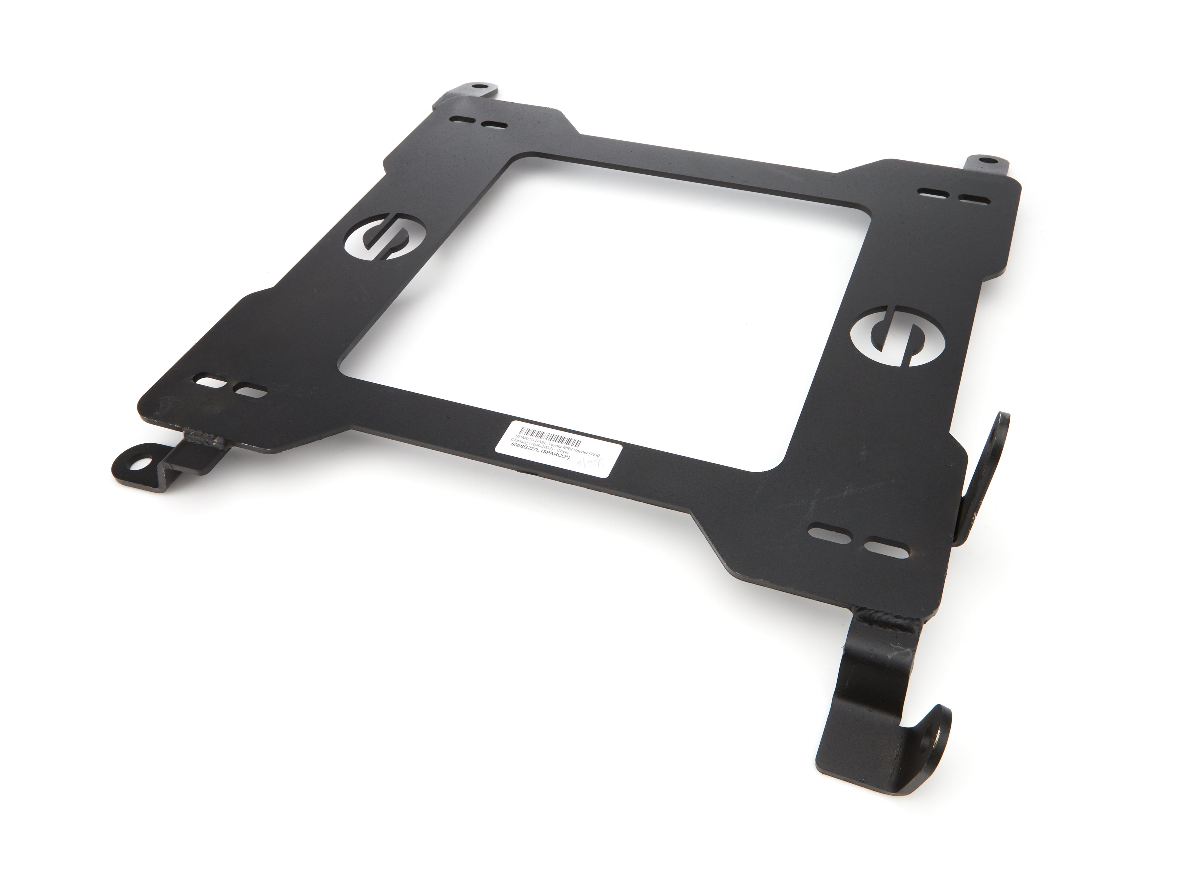 Sparco 600 Series Seat Adapter Bracket - Driver Side - Black - Toyota MR2 Spyder 1999-2007