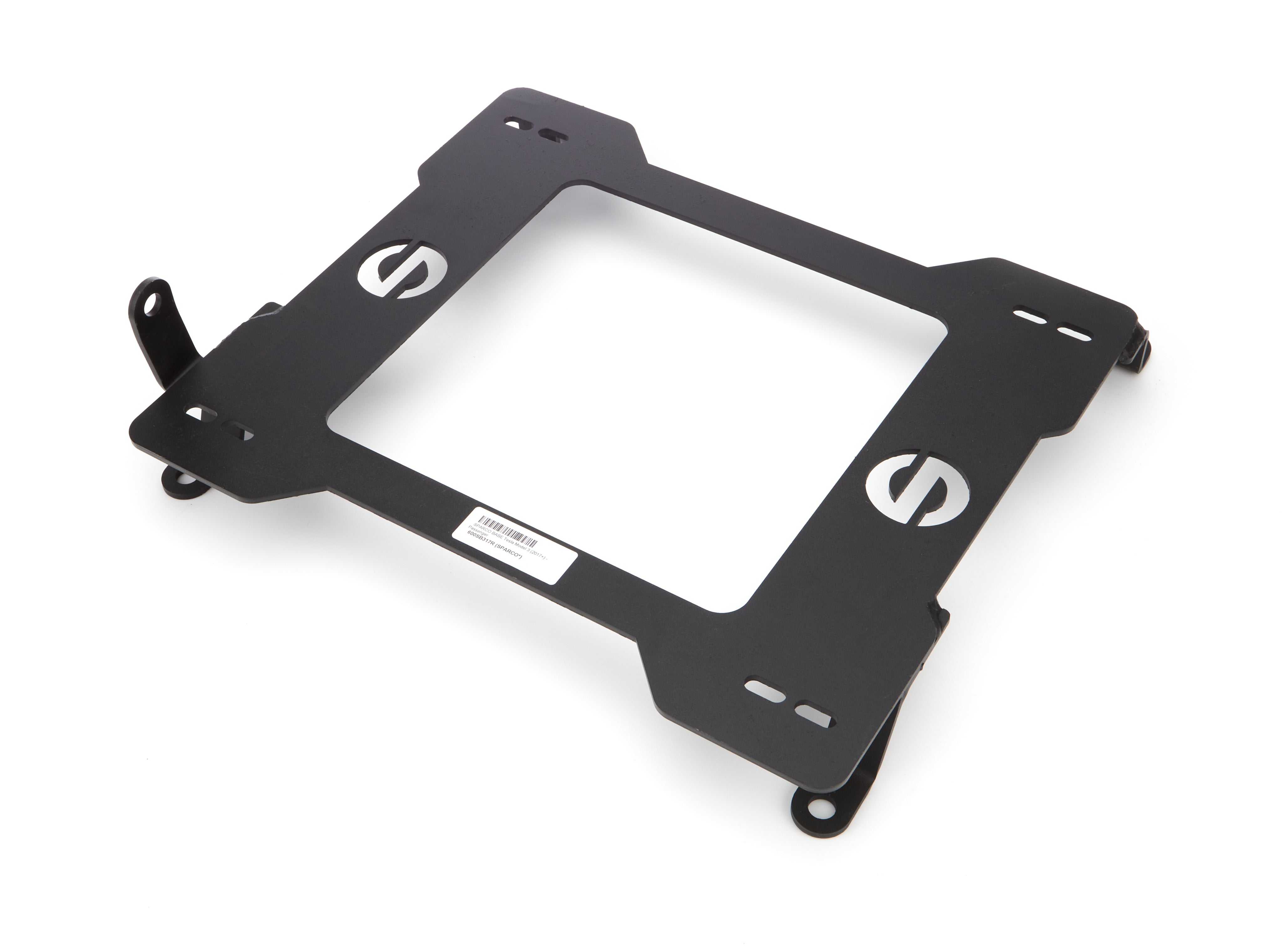 Sparco 600 Series Seat Adapter Bracket - Passenger Side - Black - Tesla Model 3 2017-22