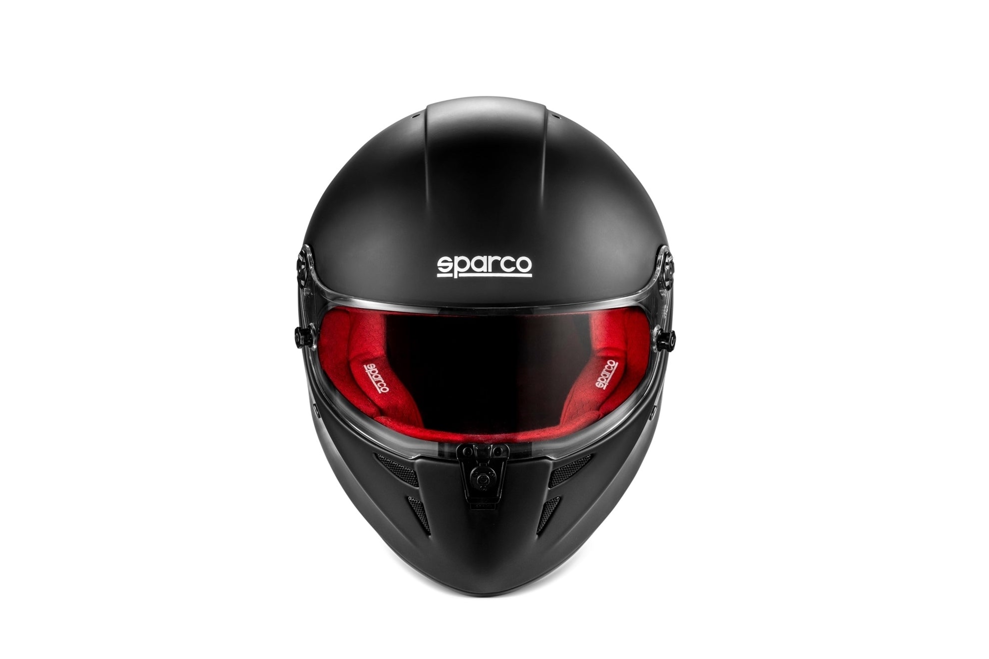 Sparco Stealth RF Helmet - Matte Black - Red Interior