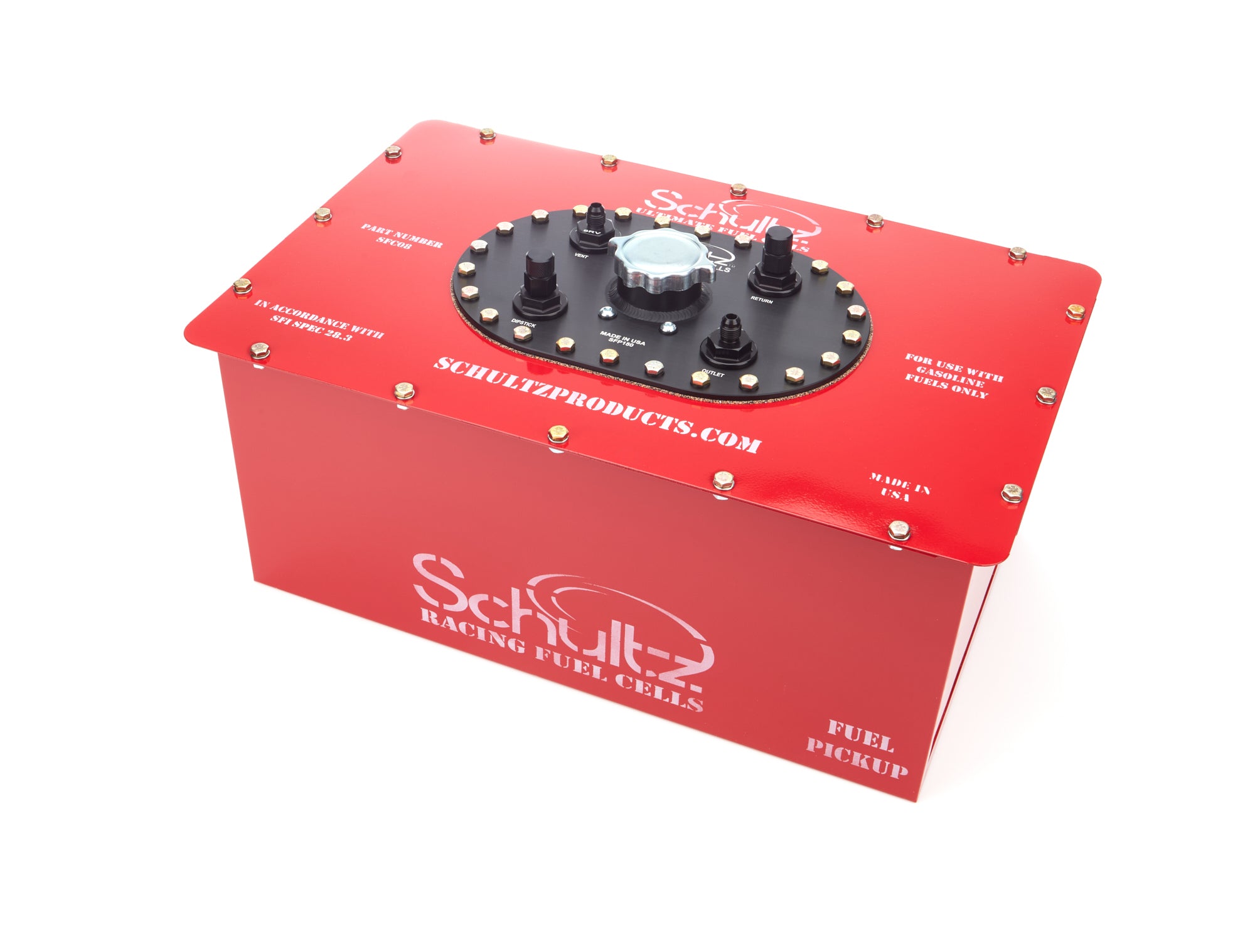 Schultz Ultimate Series 8 Gallon Fuel Cell - 20.5 in Wide x 12.5 in Deep x 9.13 in Tall - Red