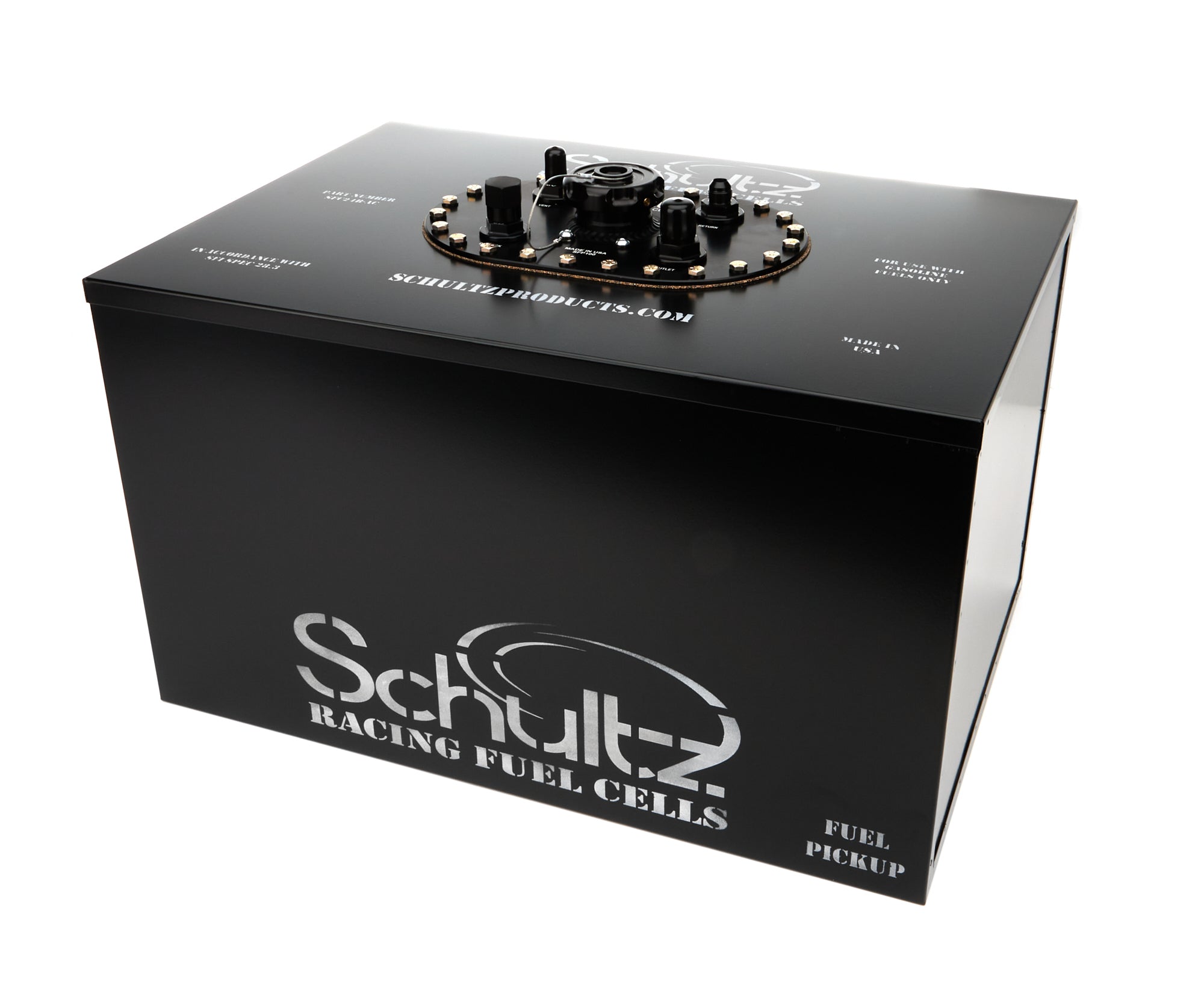 Schultz Ultimate Northeast Modified 24 Gallon Aluminum Fuel Cell - 25 in Wide x 17 in Deep - Black