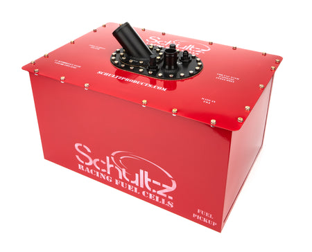 Schultz Ultra 22 Gallon Fuel Cell - 25.13 in Wide x 16.88 in Deep x 13.75 in Tall - NASCAR Approved - Red