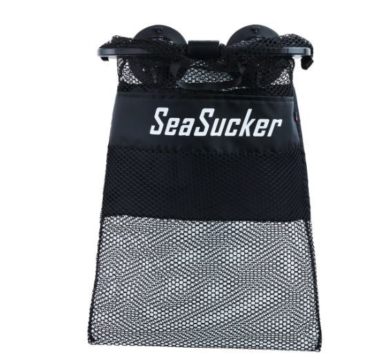 Seasucker Waste Recycle Bag - Suction Cup Mount - Wall Mount - Black