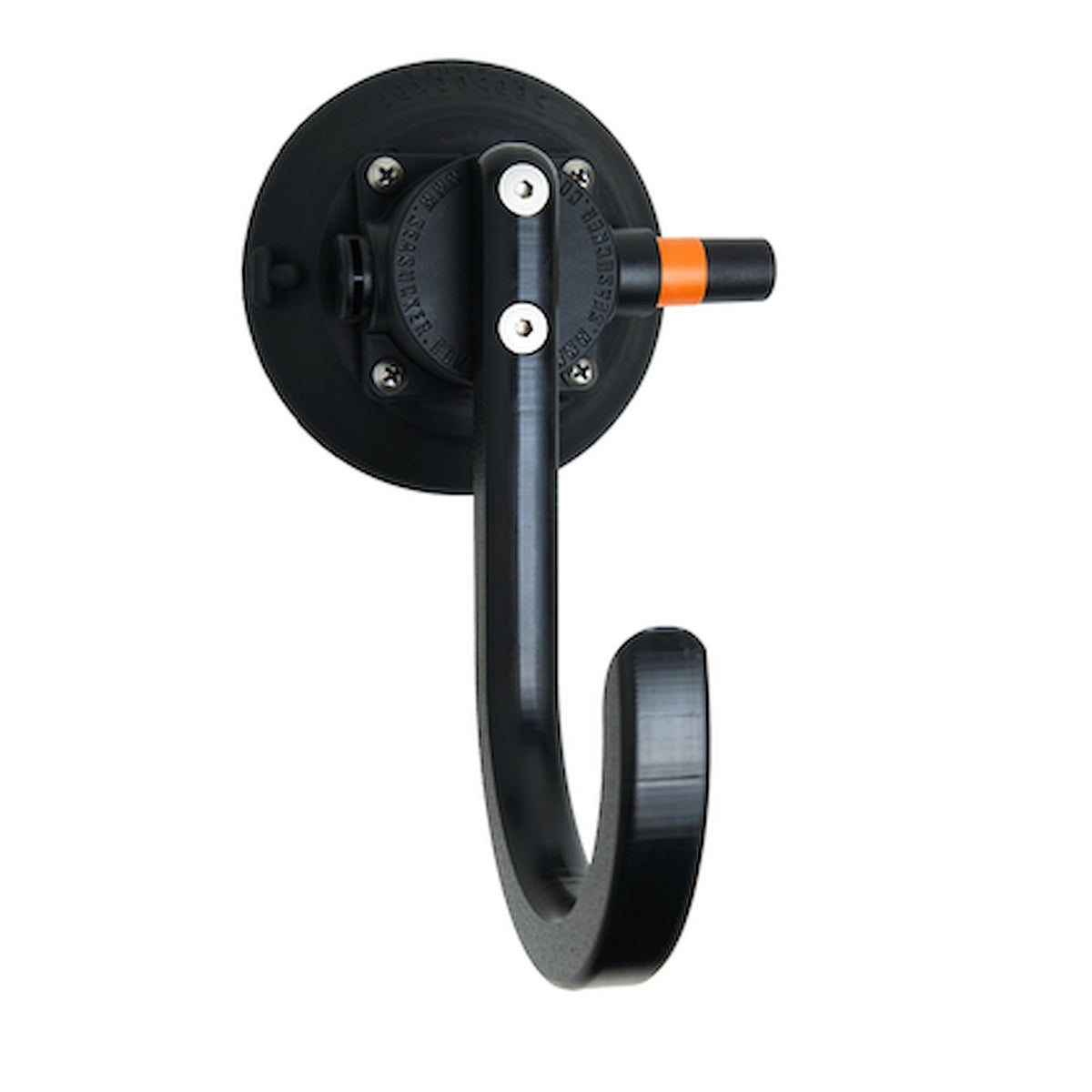 Seasucker Utility Hook - Suction Cup Mount - Wall Mount - Black