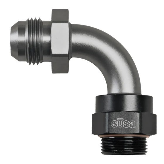 Setrab ProLine 22 mm x 1.5 Male to 6 AN Male Fitting - Black