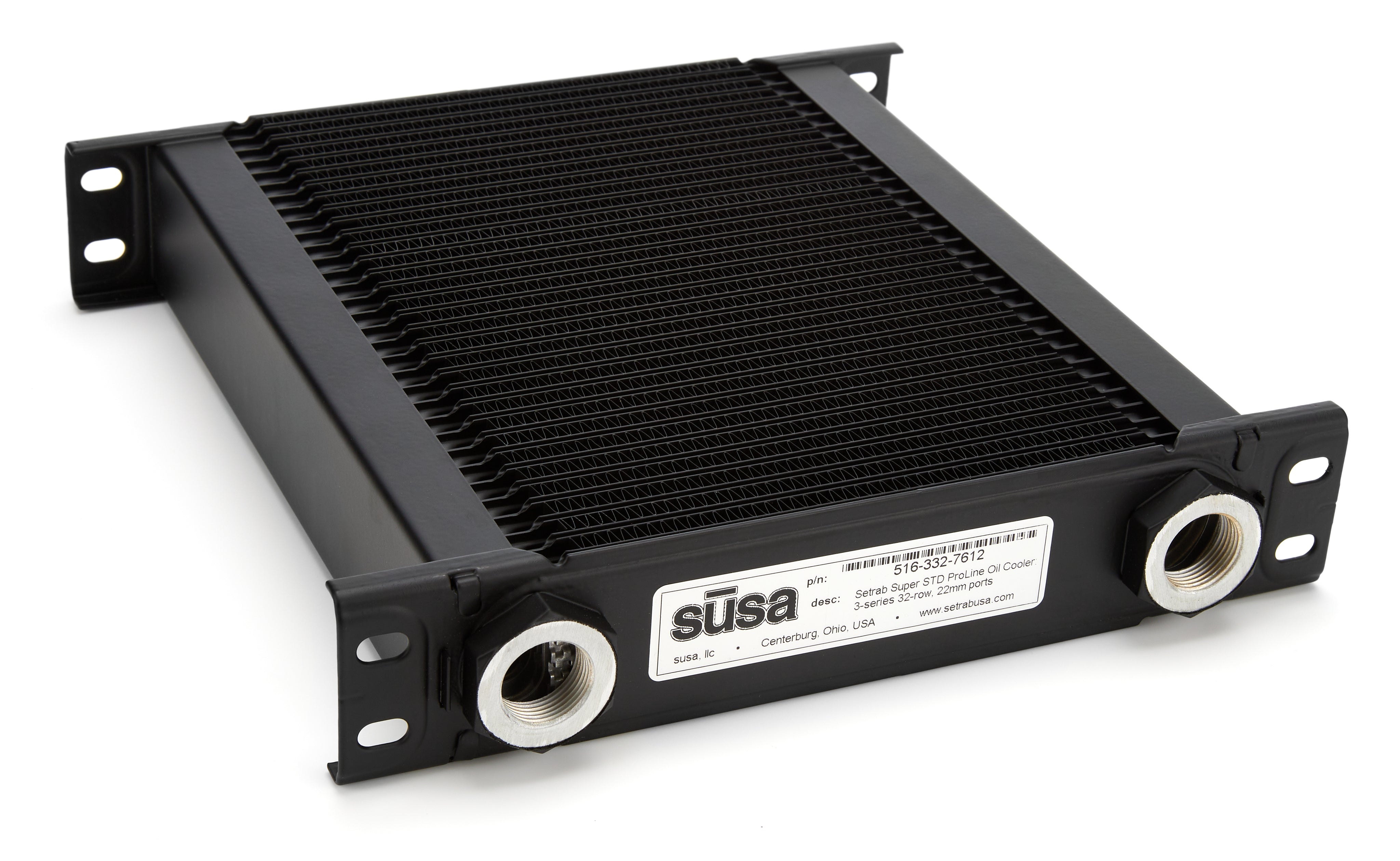 Setrab Super ProLine STD 3 Series Oil Cooler - 10 x 10.375 x 2 in - Black