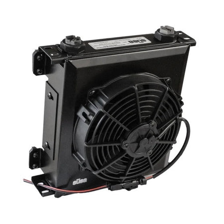 Setrab ProLine Super STD 3 Series Oil Cooler and Fan - 10.04 x 10.25 x 5.25 in - Black
