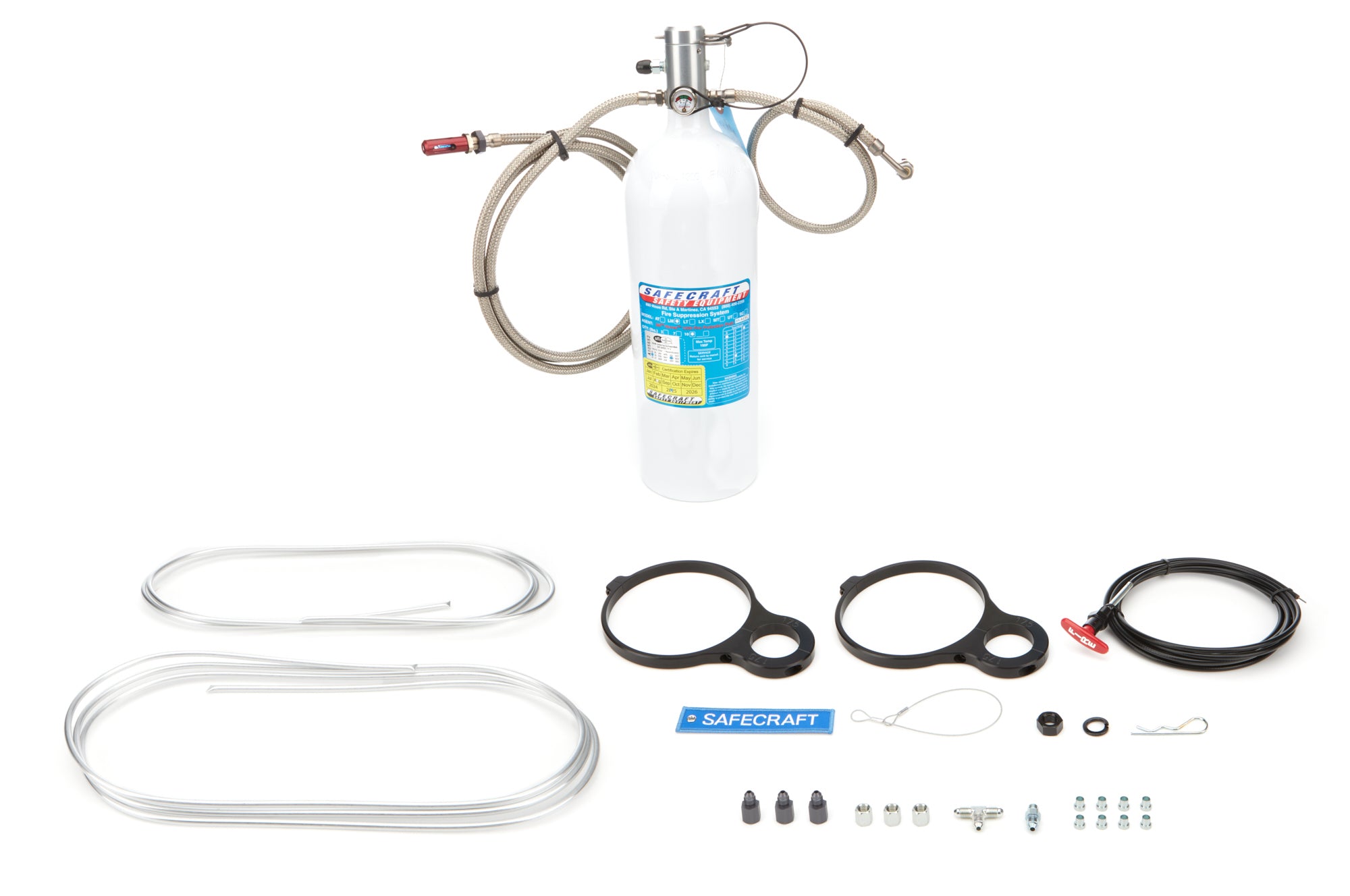 Safecraft Model LM Fire Suppression System - Novec 1230 - 10.0 lb Bottle - Automatic / Manual Thermal Activation