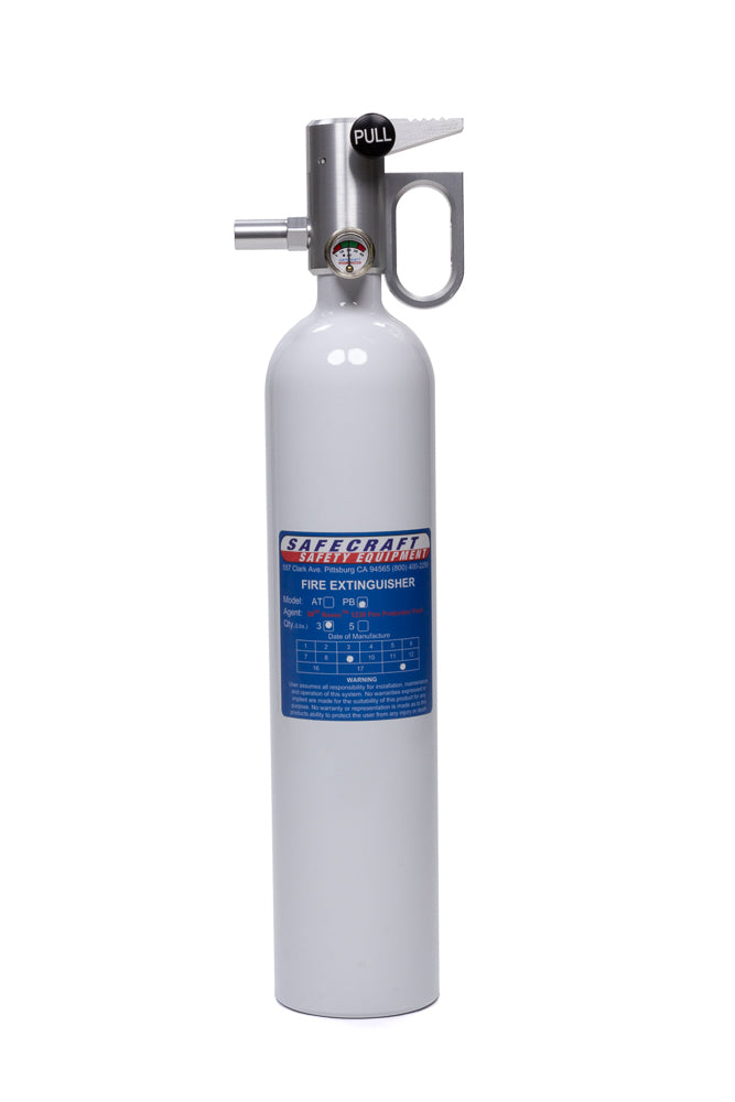 Safecraft Fire Extinguisher - 3 lb. - White - Novec 1230