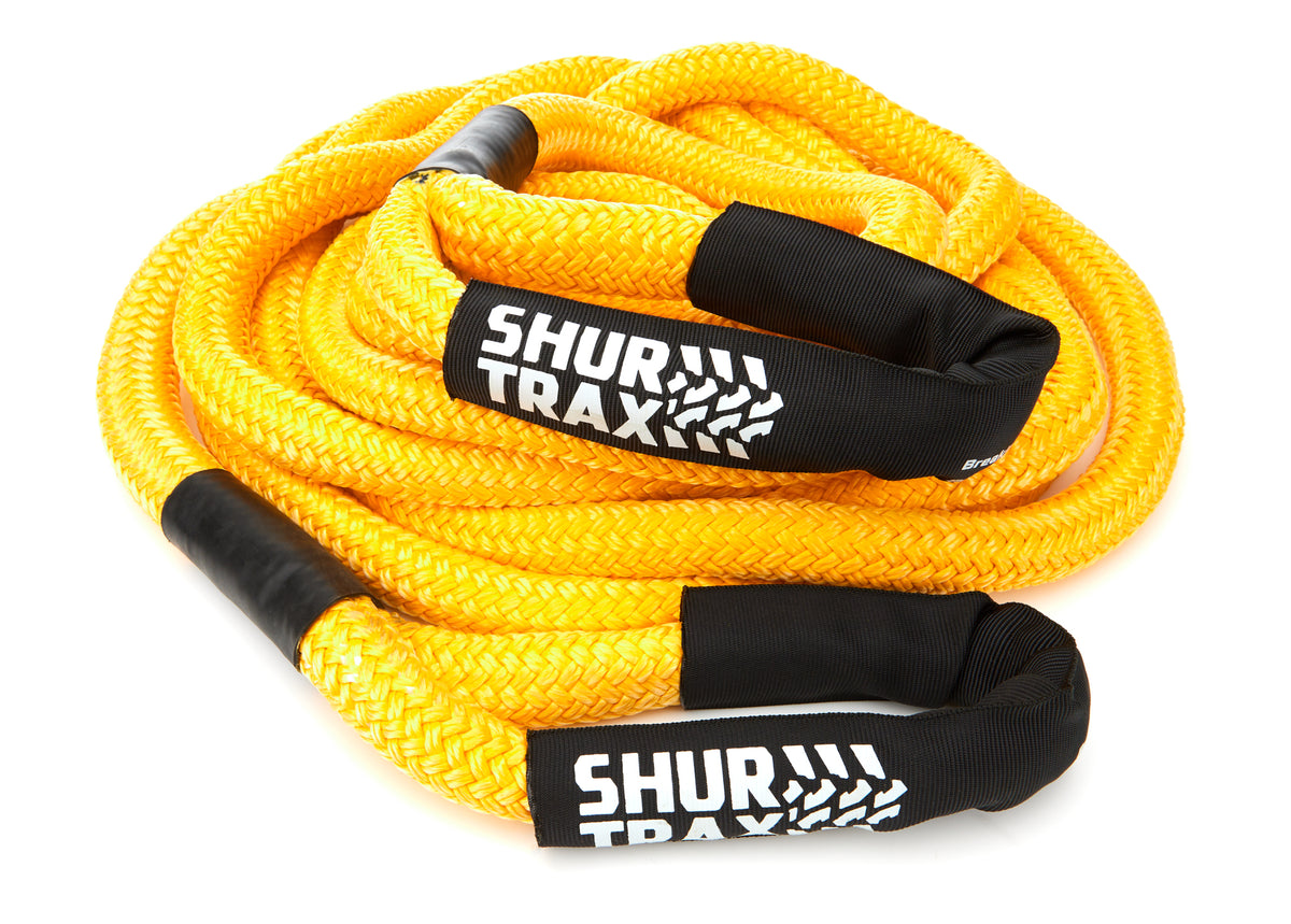 ShurTrax Nylon Recovery Rope - 7/8 in x 20 ft - 27900 lb Breaking Strength - Yellow