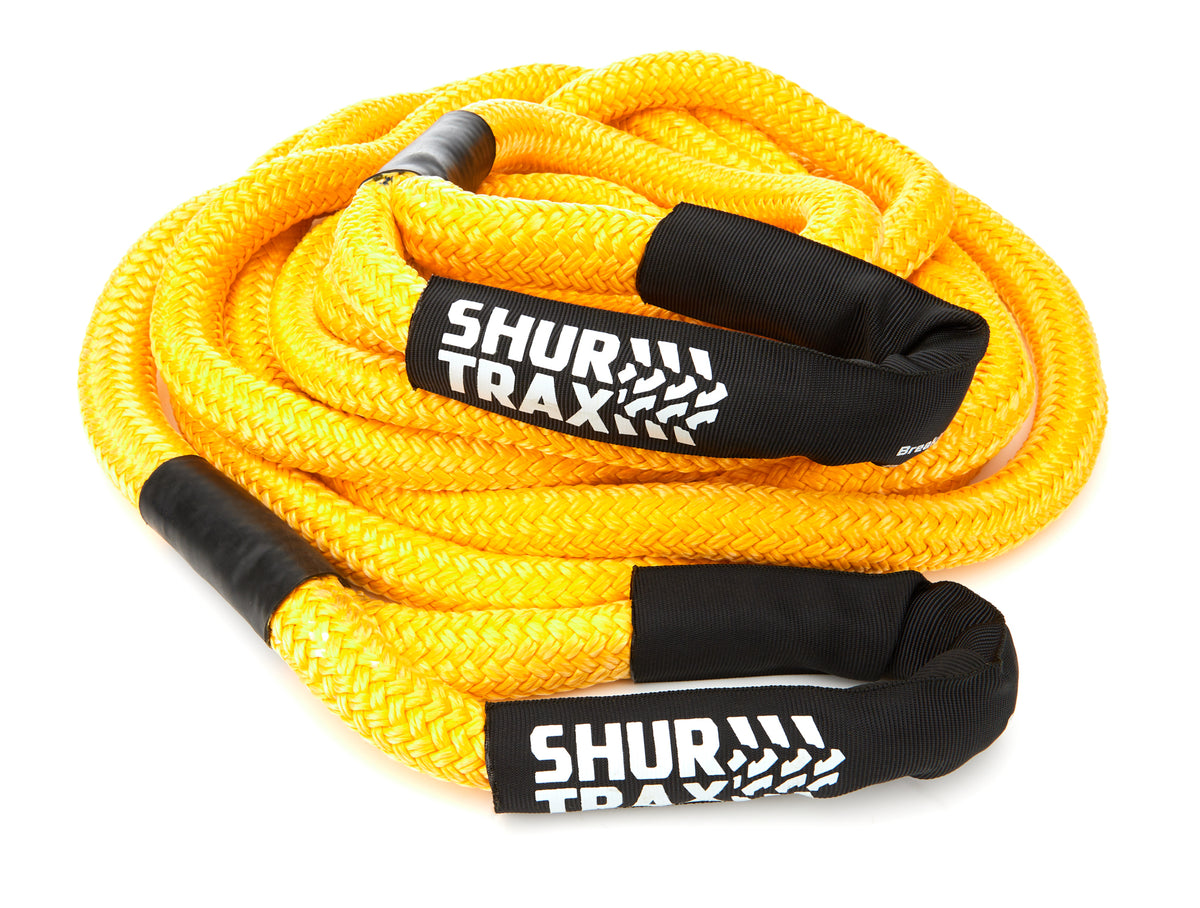 ShurTrax Nylon Recovery Rope - 7/8 in x 30 ft - 27900 lb Breaking Strength - Yellow