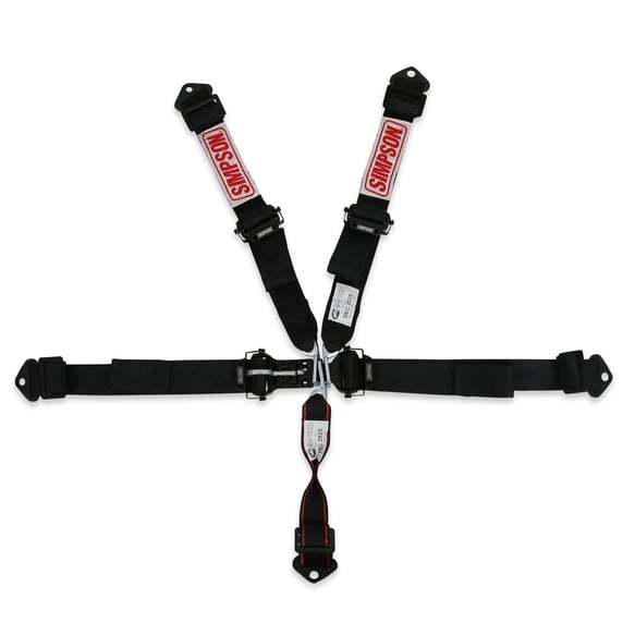 Simpson 5 Point Latch & Link Harness - Pull Down Adjust - Bolt In - Black 12LD5WB