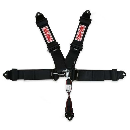 Simpson 5 Point Latch & Link Harness - Pull Down Adjust - Clip In - Black 13LD5WC