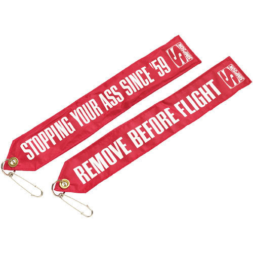Simpson Remove Before Flight Drag Parachute Flag - Red