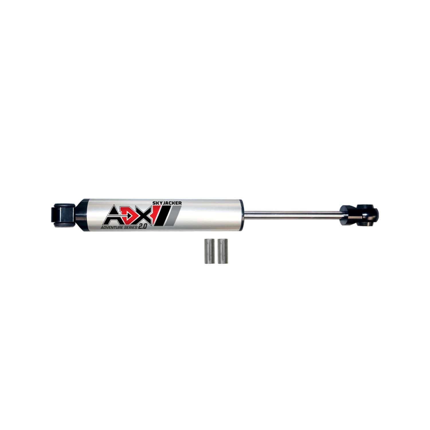 Skyjacker ADX 2.0 Steering Stabilizer - Polished - Jeep Wrangler JK 2007-18