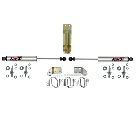 Skyjacker ADX 2.0 Dual Steering Stabilizer - Polished - Dodge Fullsize Truck 1998-2002