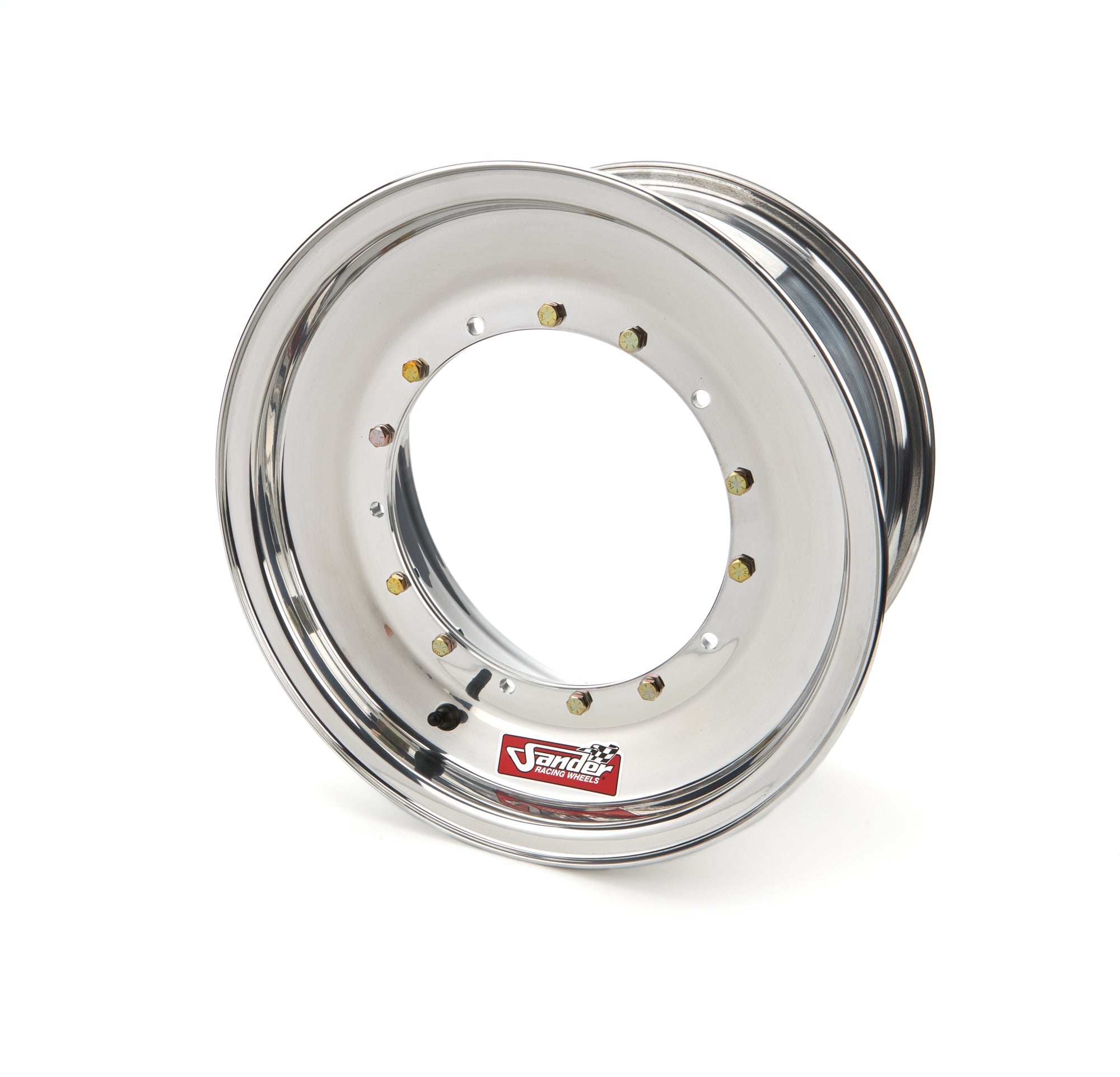 Sander Direct Mount Wheel - 15 x 8 in - 5.000 in Backspace - 5 x 9.75 in Bolt Pattern - Polished