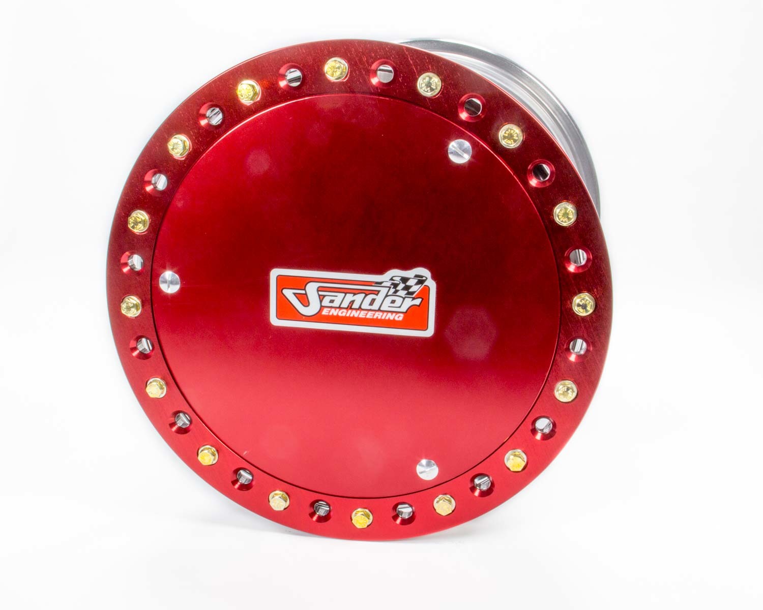 Sander Aluminum 42 Spline Sprint Car Beadlock Wheel - 15 x 18 in - 6 in Backspace - Polished