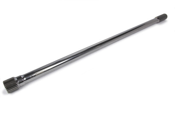 Strange Oval Gun Drilled 31 Spline Axle Shaft - 29.5 in Long - 24 Spline Drive Flange - 1.115 in OD