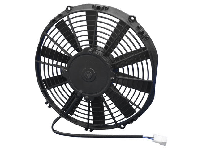 SPAL Low Profile Electric Fan - 11 in - Puller - 808 CFM - Straight Blade - 12-1/4 x 11-3/4 in